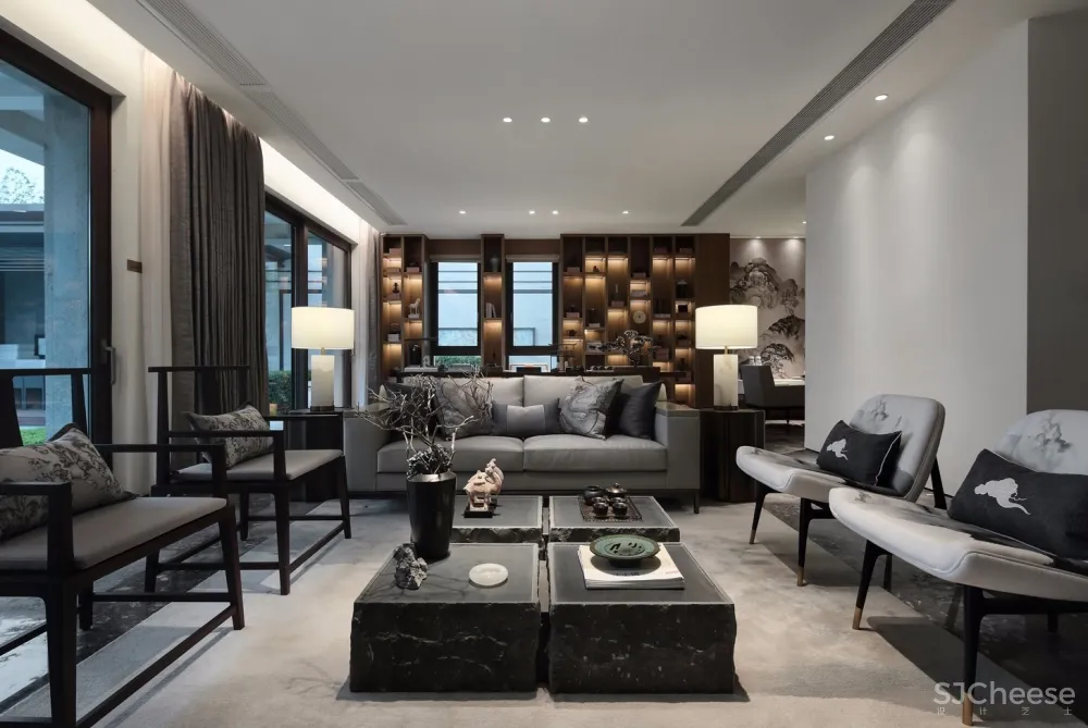 浮生半日悠然,重庆537㎡禅意别墅样板间 | 朗联新作