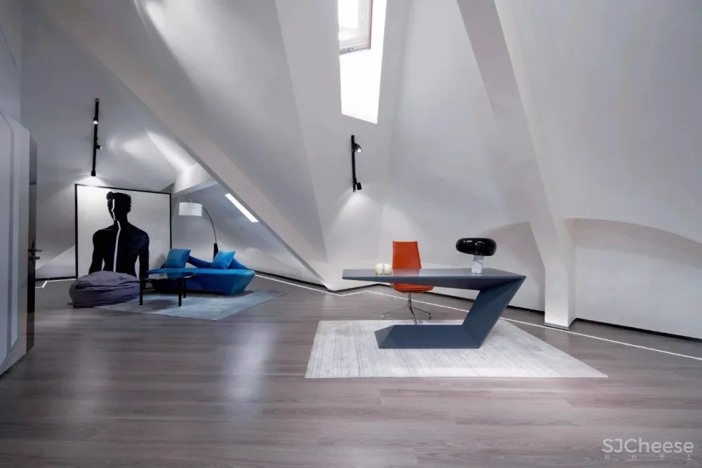 【李益中设计】1100㎡两户打通双拼别墅设计丨艺术气质的家