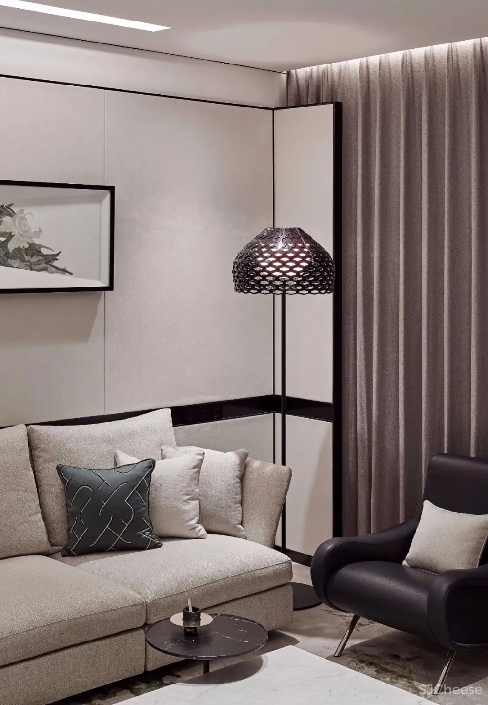 新作 | 深圳万科瑧山府，180m² 香蜜湖畔极简大宅 首