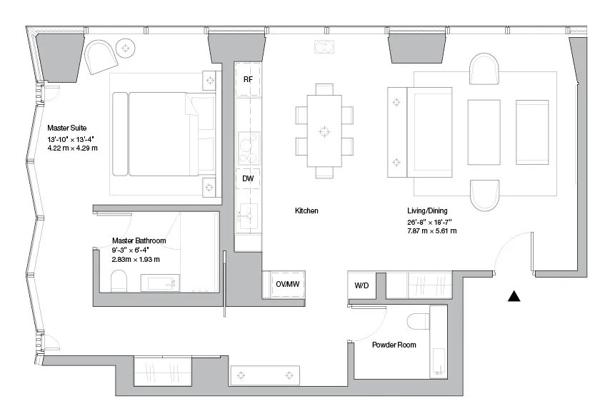 诺曼·福斯特设计最苗条的公寓楼, 样板房走起了简约奢华风!