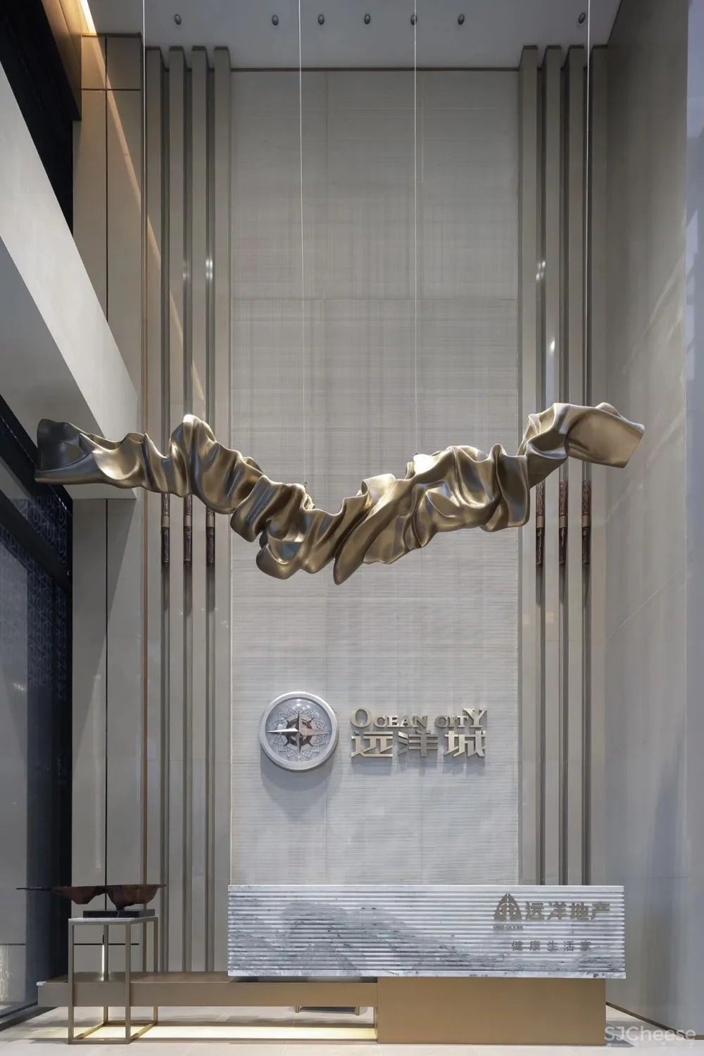 【JMJ设计】1000m²东方美学湛江远洋城售楼部 首