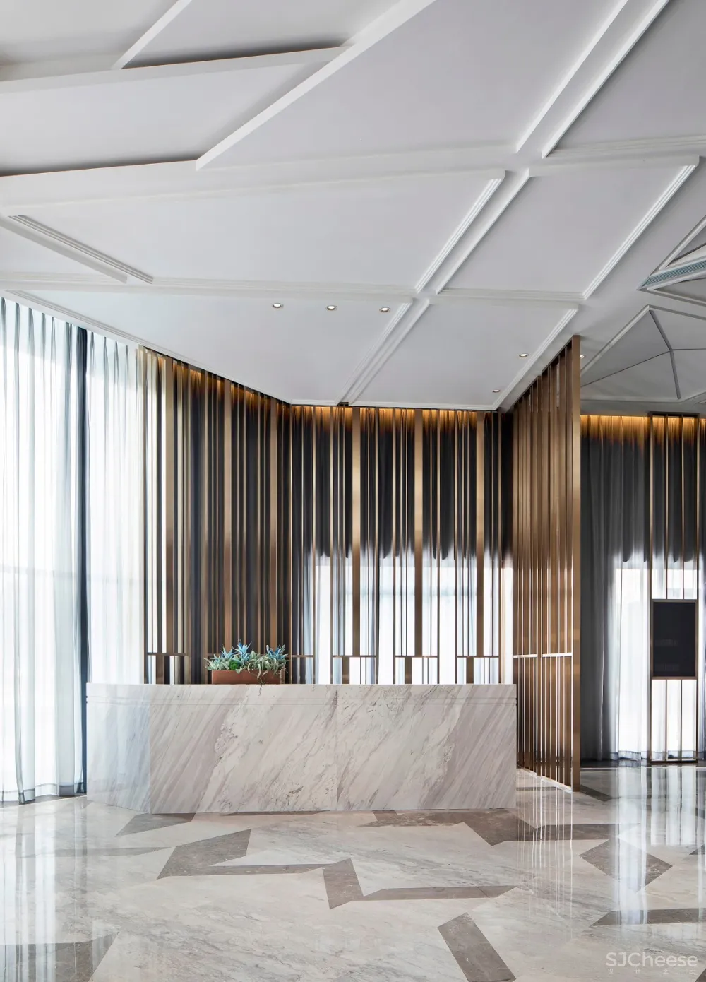 中海世纪荟售楼处，NEW ART DECO的诗意景观 | 本则设计