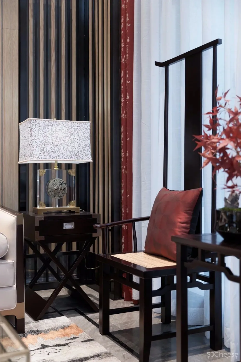 250㎡新中式东方韵味复式别墅样板房设计方案丨美到极致