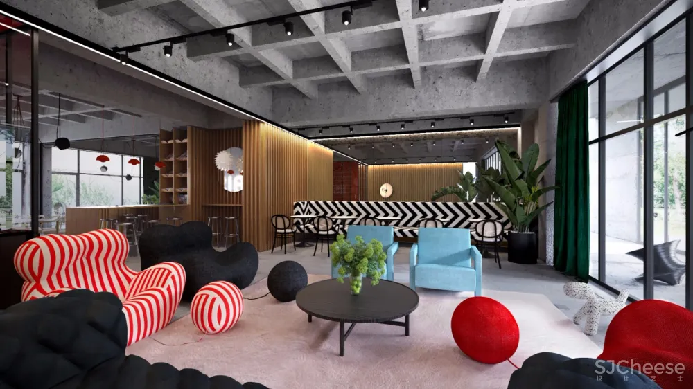 国外时尚学生宿舍公区 | Bogdan Ciocodeica 首