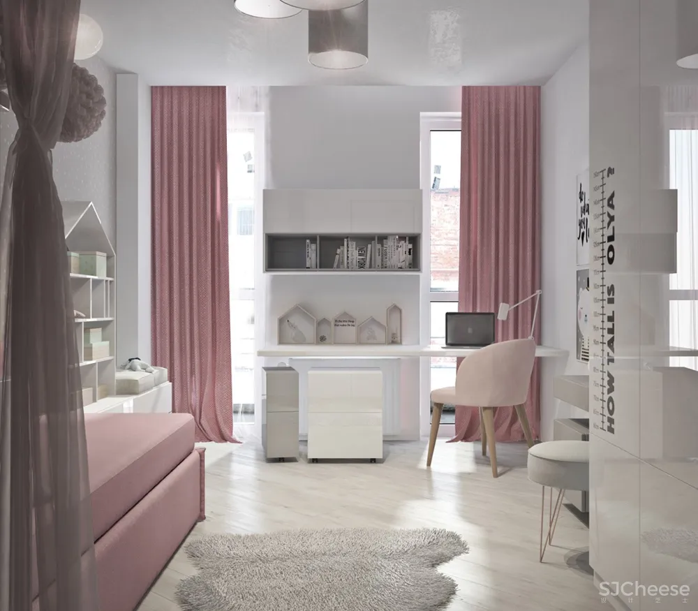 “腮红”国外清爽现代家庭公寓 | Konst