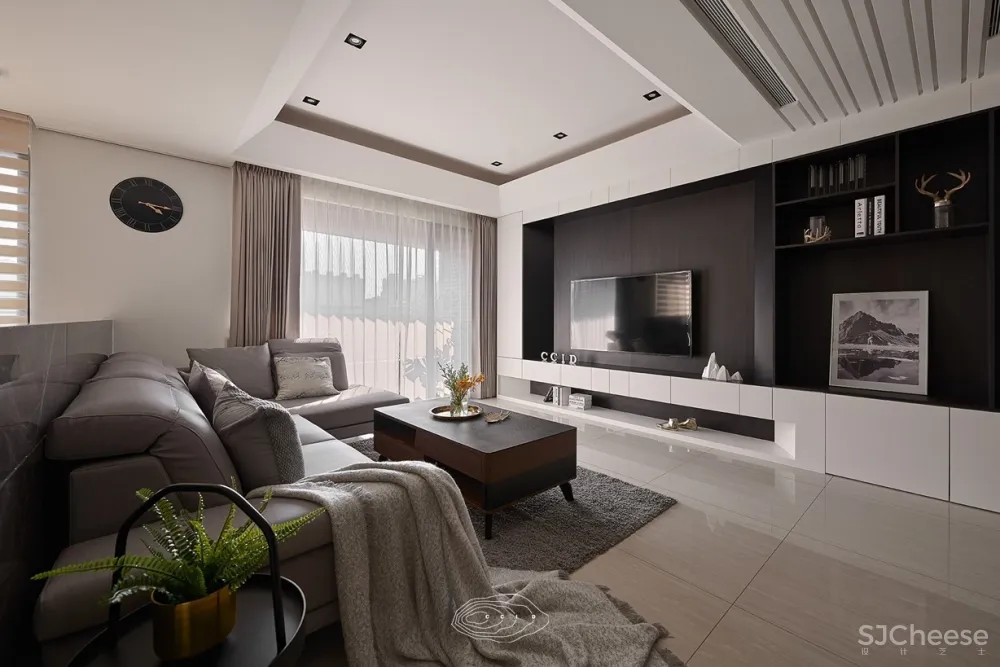 桃园198m²现代风W宅 | 层层室内设计