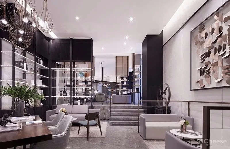 高颜值艺术空间丨用灰色调演绎高级感