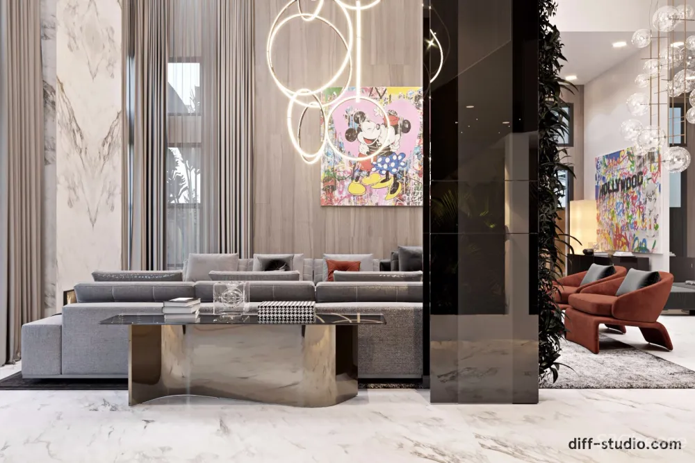 童趣与格调并存,洛杉矶别墅设计 | Diff.Studio