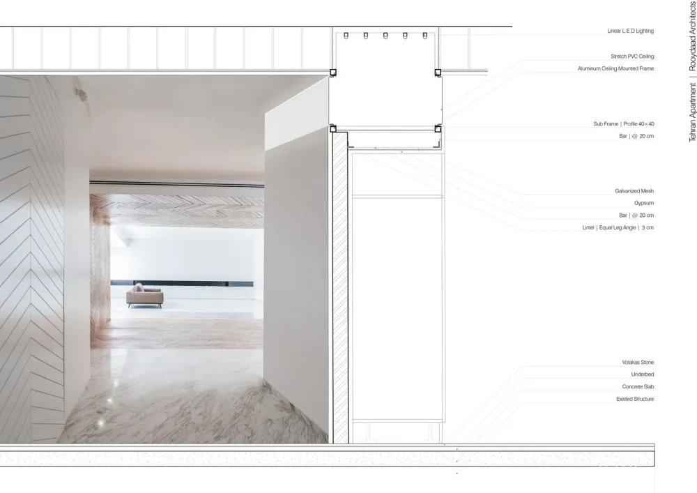 Rooydaad Architects | 光、空间、秩序的建筑模式 Tehran Apartment 首