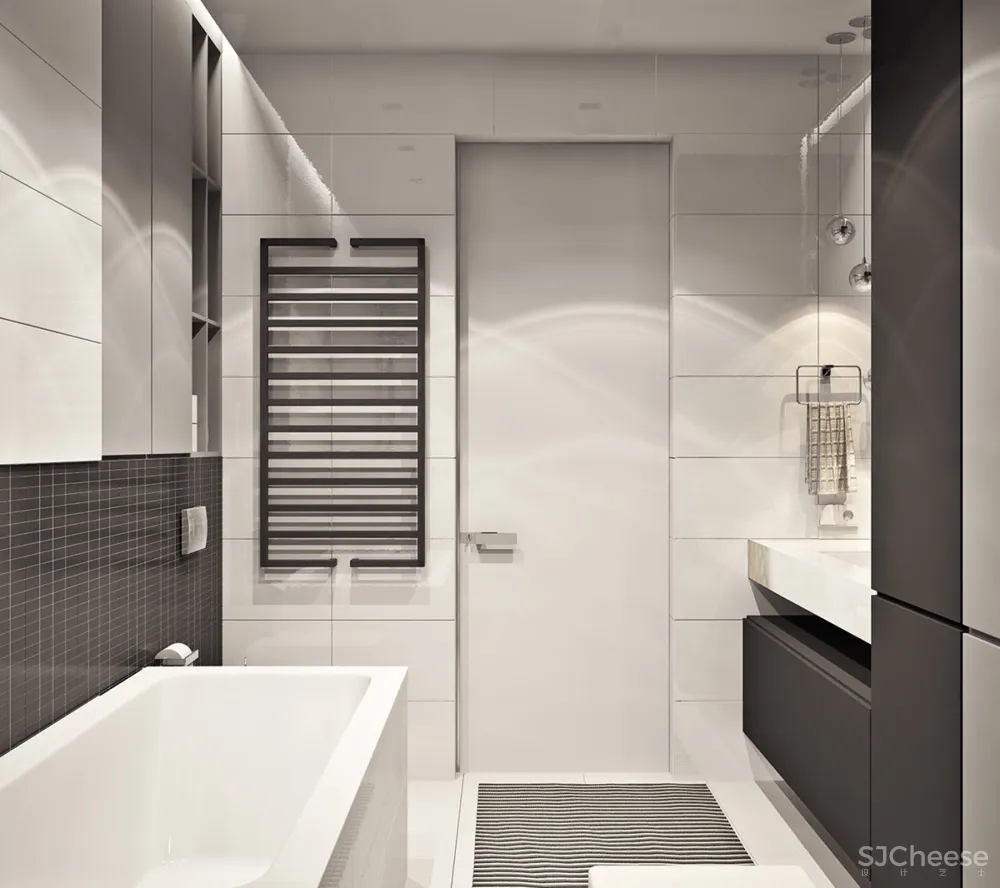 “腮红”国外清爽现代家庭公寓 | Konst