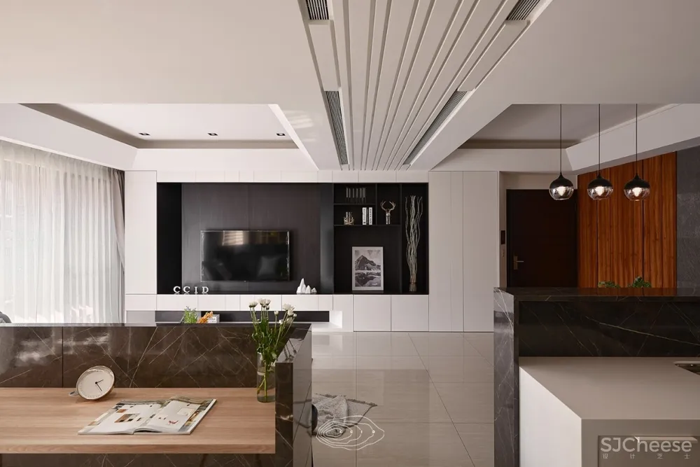 桃园198m²现代风W宅 | 层层室内设计