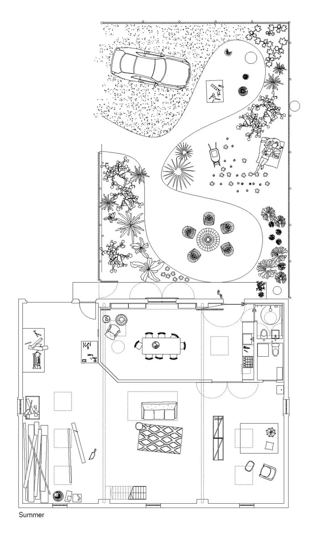 仓库改成家，粗糙的样子也很美