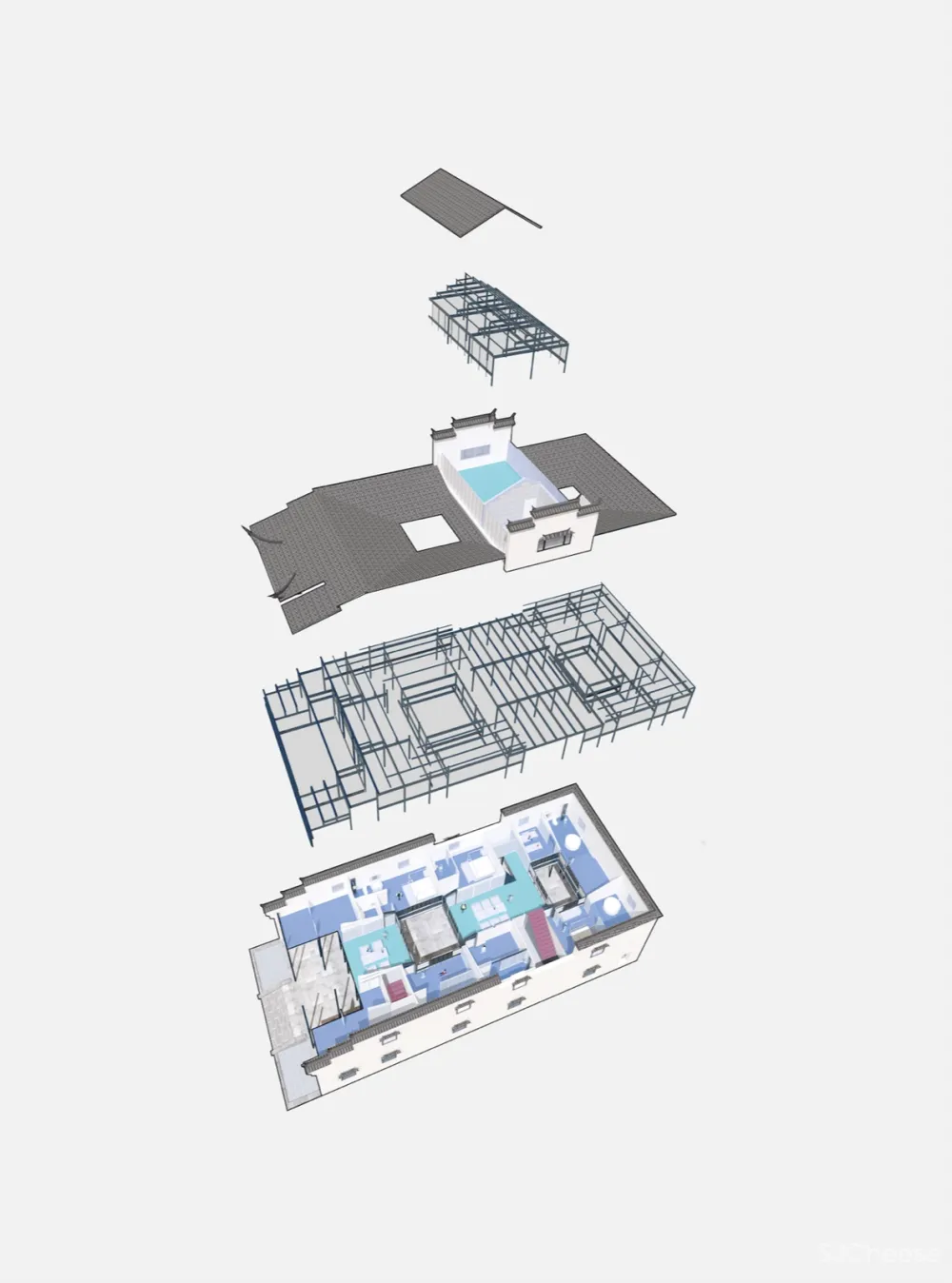 大可设计/山东日照清溪龙吟民宿改造设计 首