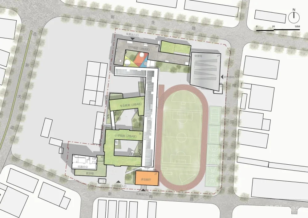 ZHUBO-AAO + H DESIGN | 华中师范大学龙源学校