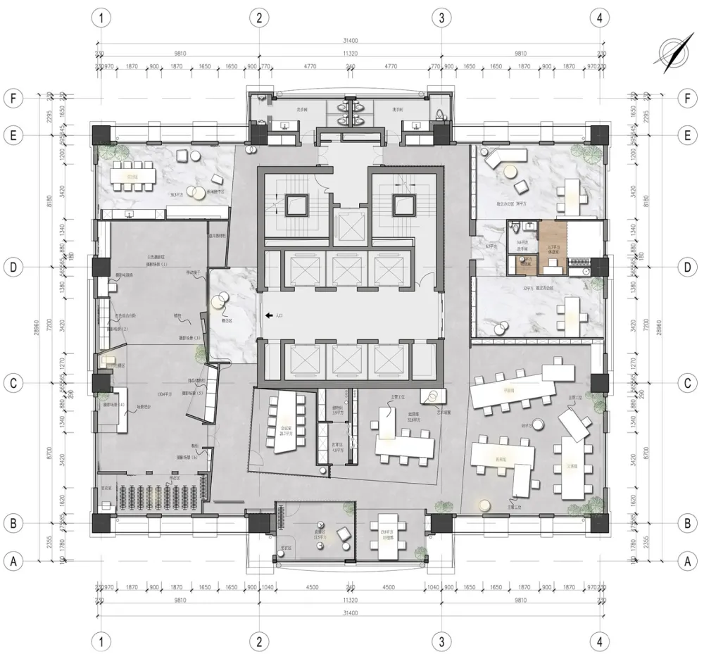 最新 | 杭州时上建筑空间设计事务所:BANMOON服装办公室 首