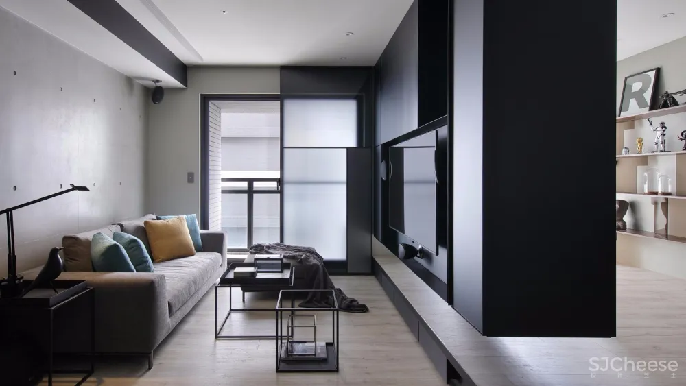 台湾极简中性灰公寓 | 界境室内设计