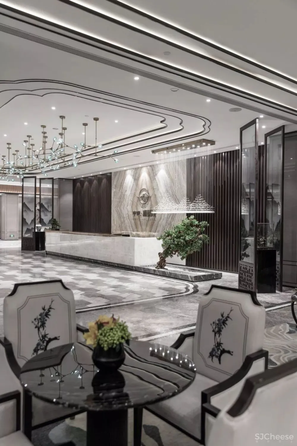 伊派设计丨一室山水之风 ,学习传统与现代的融合