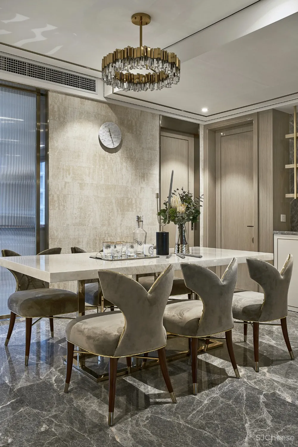 【力设计新作】轻奢美式平层家装设计方案