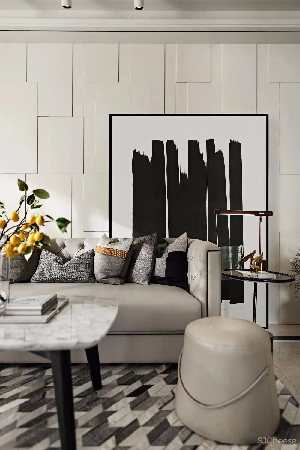 【GND设计】有个性有温度的紧凑刚需户型样板房设计方案