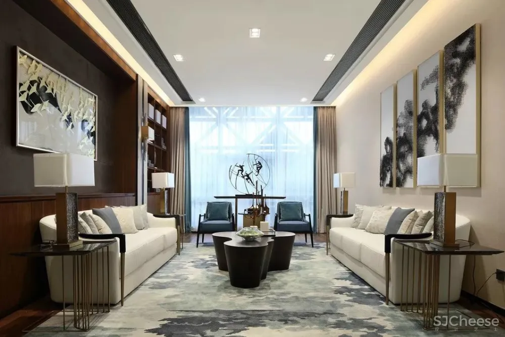 济南“首善之区”，最具人文艺术的售楼处设计 | 标谱室内设计