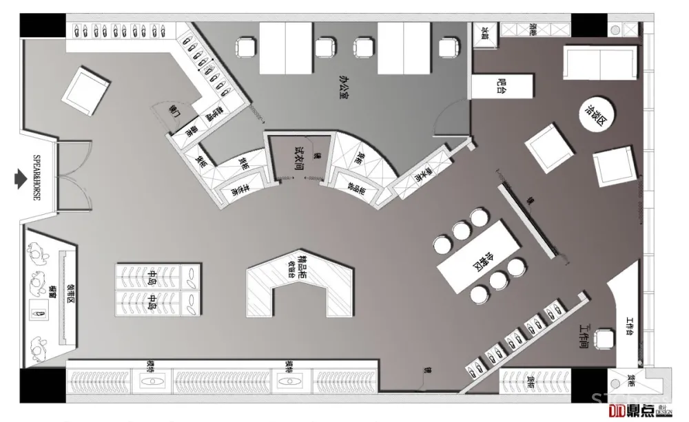 DID鼎点设计|SPEAR&HOUSE 铁马今歌西服定制店 首