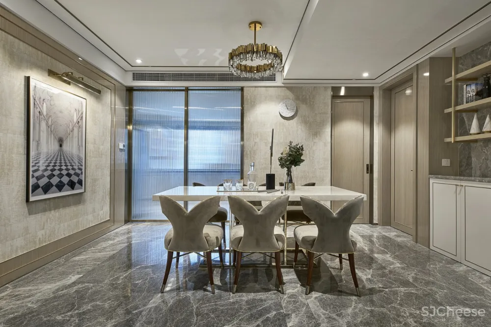 【力设计新作】轻奢美式平层家装设计方案