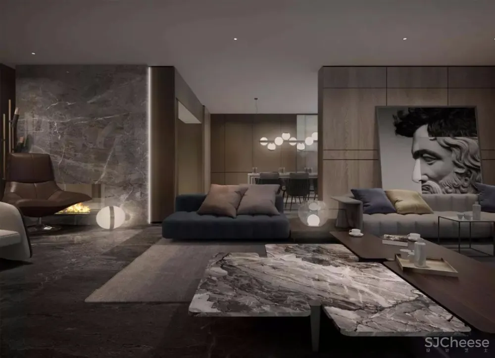 北京300m²顶级轻奢大平层 | 北京恒田建筑设计