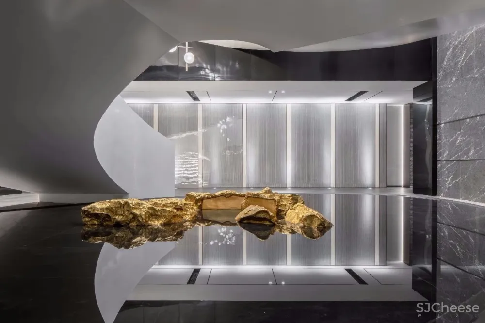 【李益中空间设计】3406平方米西安万科·翡翠国宾销售中心 | 简约、精致、奢华,诠释当代高尚生活品质 首