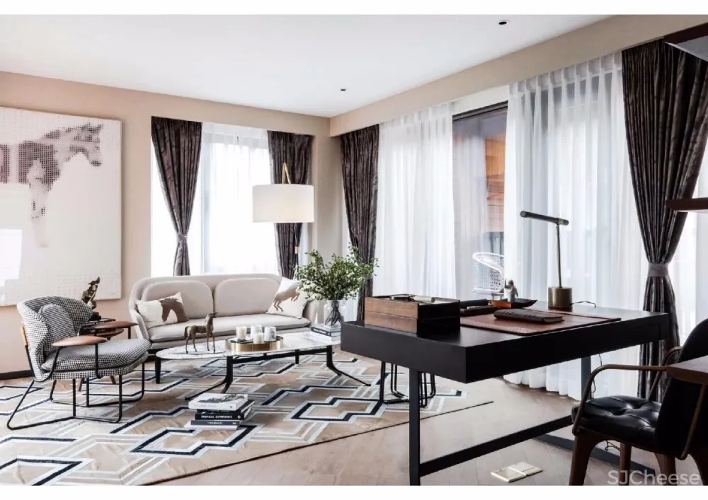 编织摩登与艺术生活 | 山海荟C2样板空间 首