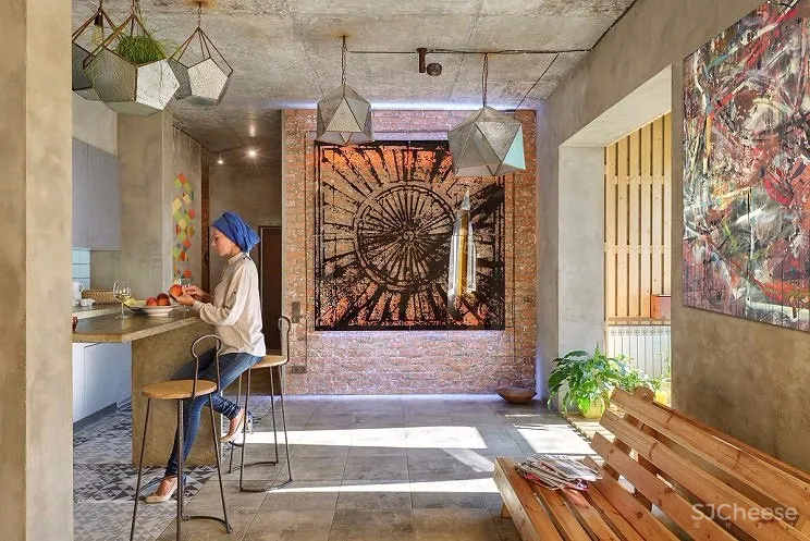 乌克兰101㎡工业风住宅 | Keivani Architects