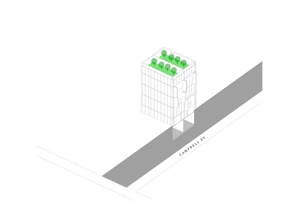 DKO Architecture + SLAB | 黑色垂直住宅建筑