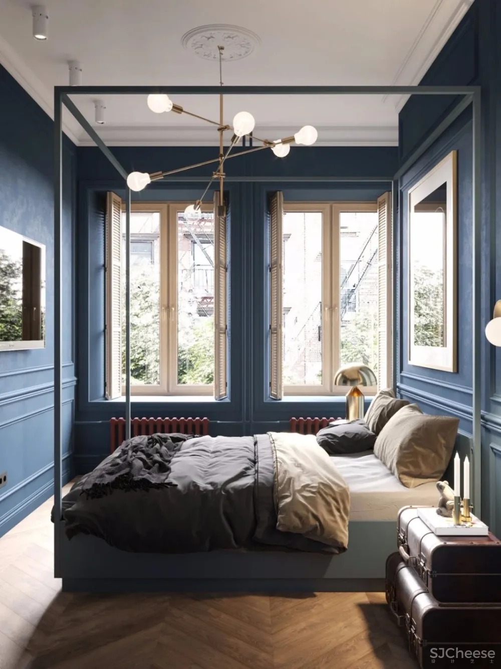 74㎡ 莫兰迪色轻奢风丨要高级就来点绿