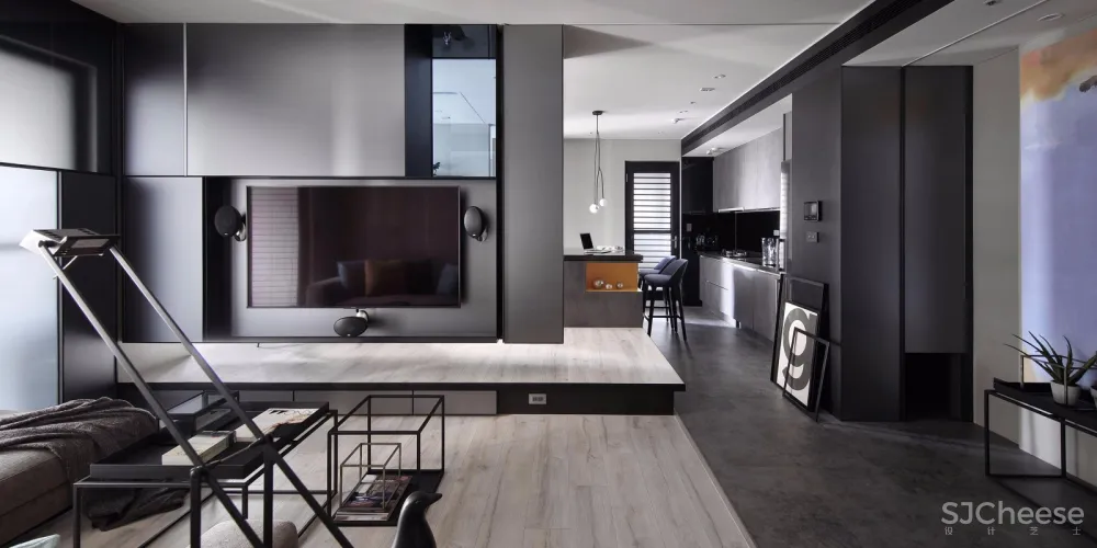 台湾极简中性灰公寓 | 界境室内设计