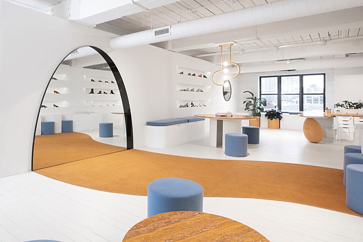 首发 | Bower设计纽约极简女鞋品牌空间Gray Matters 首