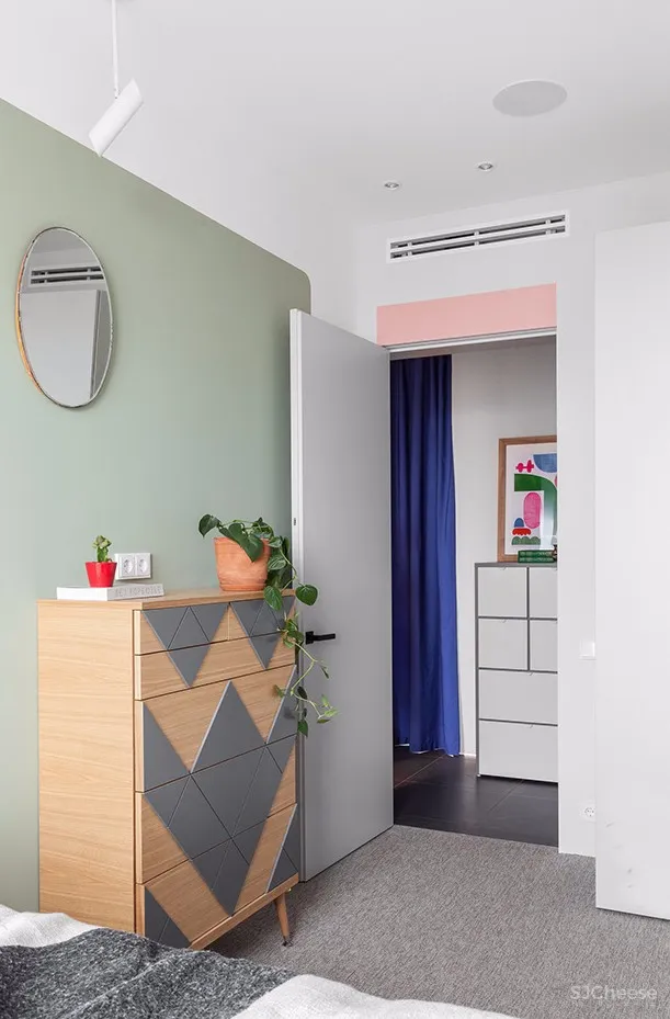 90㎡ 时尚彩色公寓丨家就该这样充满活力 首