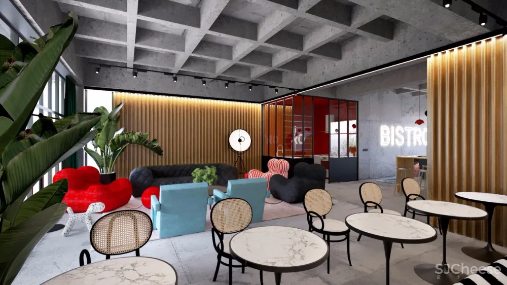 国外时尚学生宿舍公区 | Bogdan Ciocodeica 首