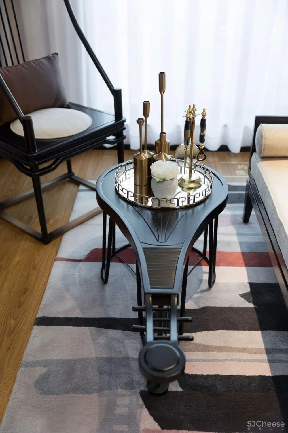 250㎡新中式东方韵味复式别墅样板房设计方案丨美到极致