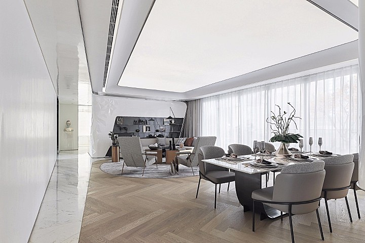 朴悦设计新作 | 重庆龙湖揽境九曲河展示空间