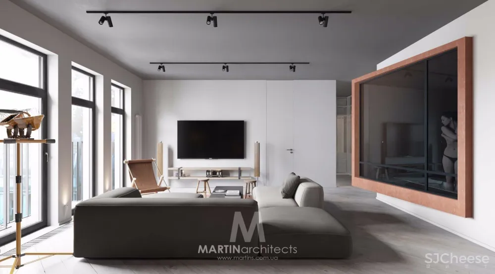 橘红+灰，活力清新公寓 | Martin architects