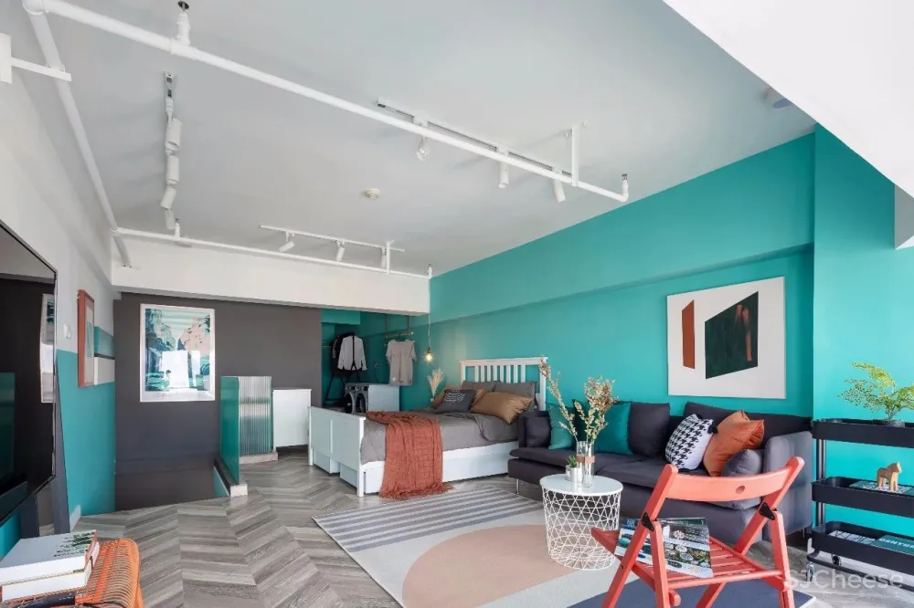 85㎡loft | 一层装梦想,二层装生活