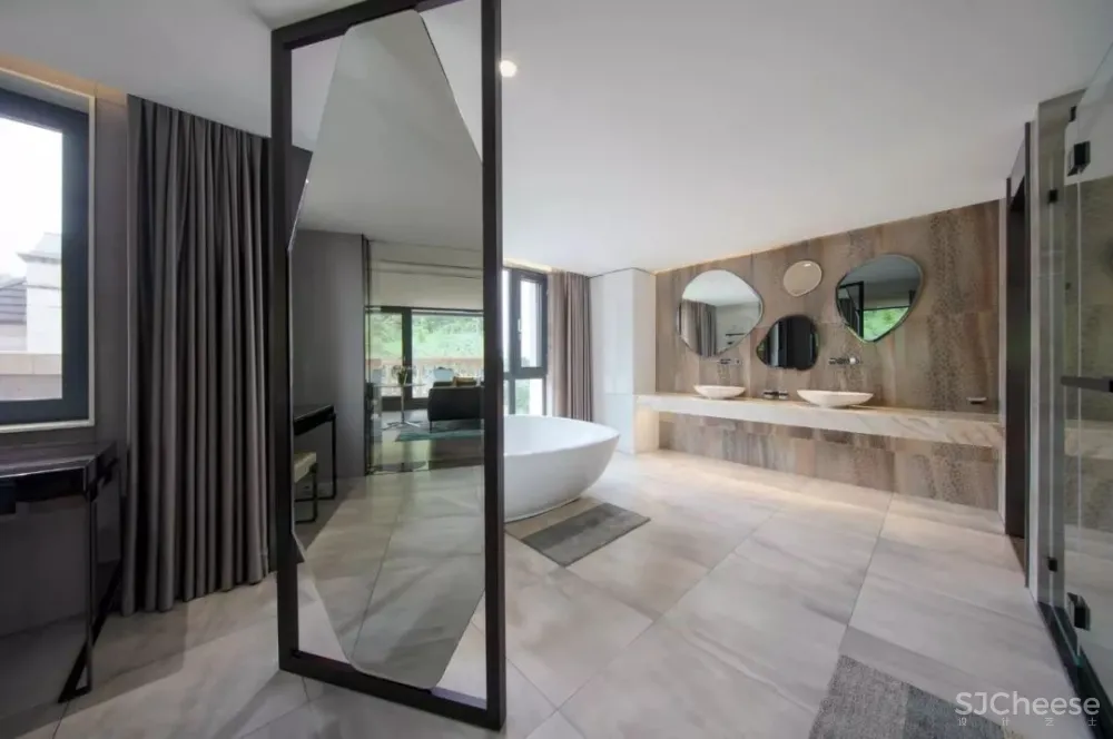 1100㎡双拼别墅，自由不羁的家！| 李益中空间设计 首