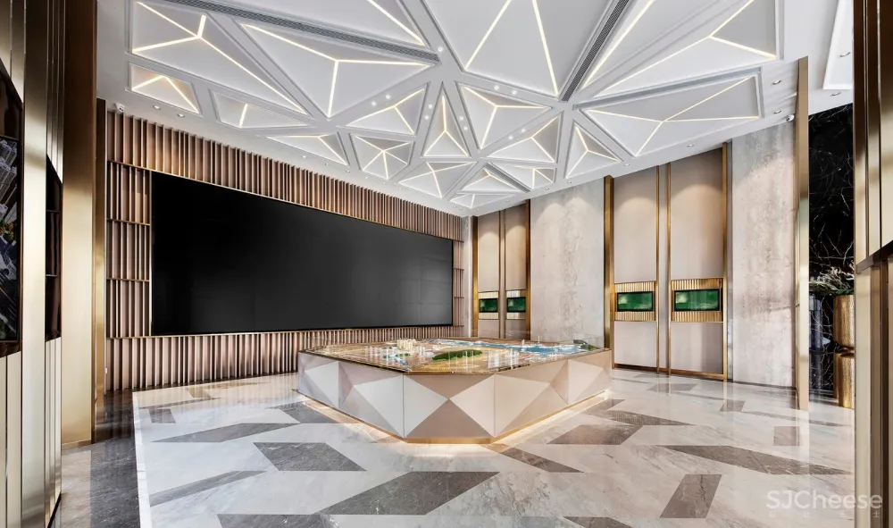 中海世纪荟售楼处，NEW ART DECO的诗意景观 | 本则设计