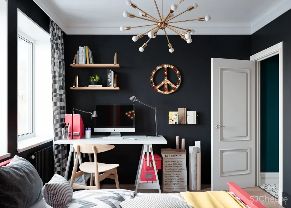 明&暗 66m²鲜活色彩家庭小公寓 | Andrey Ryazanov