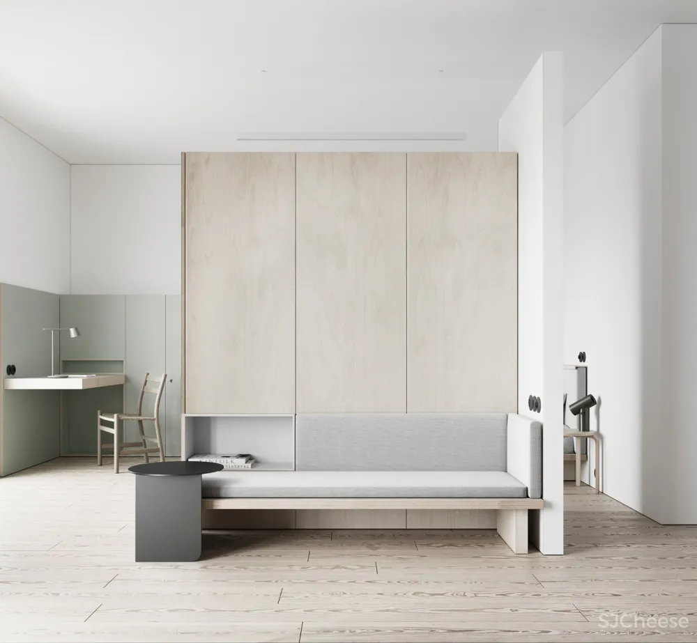 60m²乌克兰极简清新公寓 | LIS 设计工作室 首