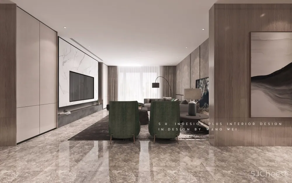 “木衫”西安260m²大平层室内空间设计 | S.H.INDESIGN PlUS