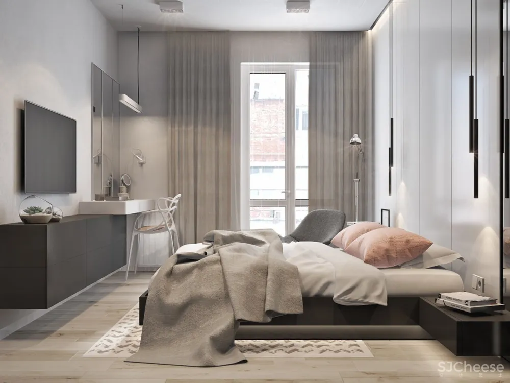 “腮红”国外清爽现代家庭公寓 | Konst