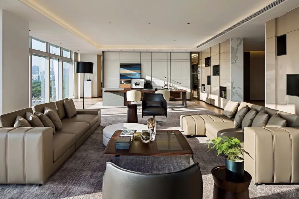 【CCD香港郑中&序向设计联袂】1600㎡深圳前海易尚创意科技大厦办公空间设计落地方案 首