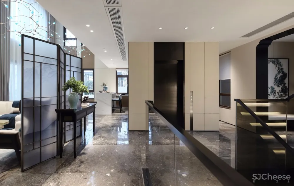 浮生半日悠然,重庆537㎡禅意别墅样板间 | 朗联新作