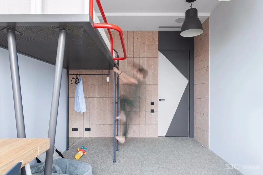 90㎡ 时尚彩色公寓丨家就该这样充满活力 首