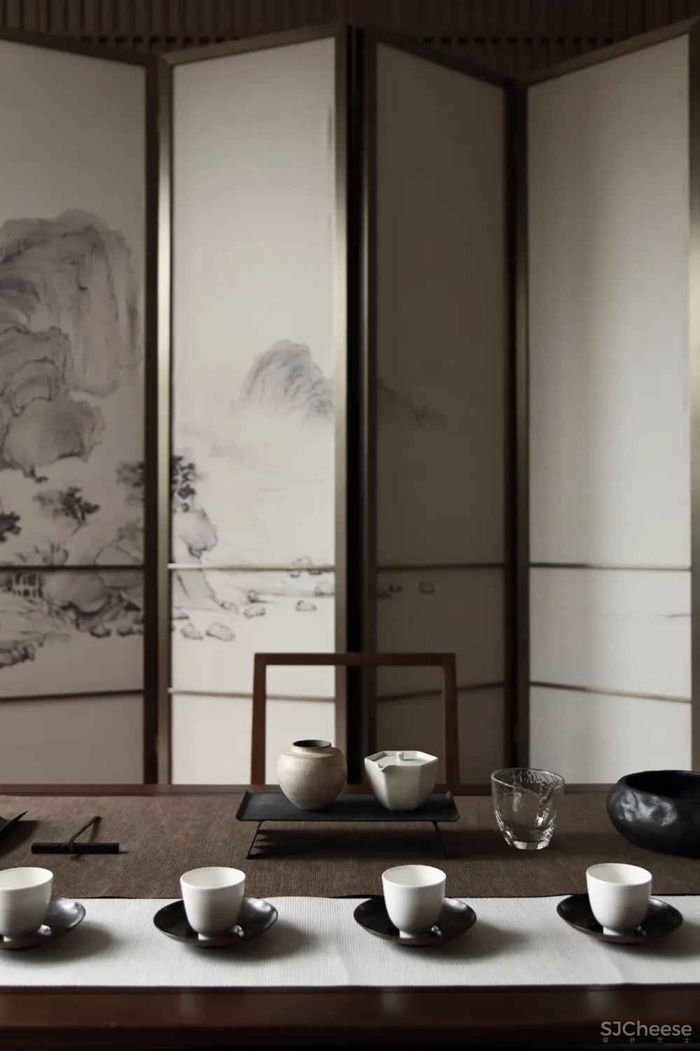 浮生半日悠然,重庆537㎡禅意别墅样板间 | 朗联新作